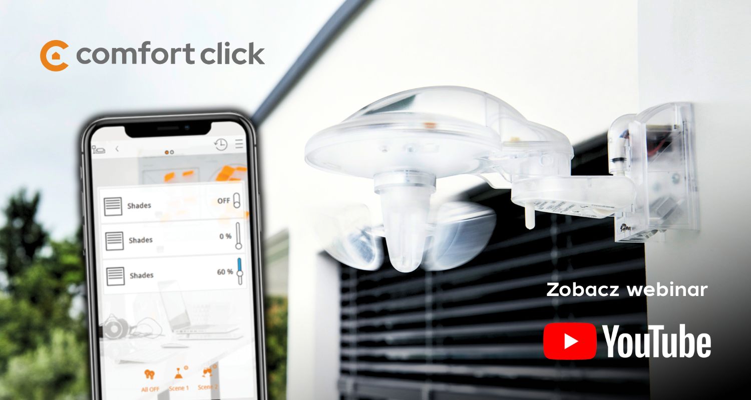 Sterowanie zacienieniem budynku w oparciu o pozycję słońca.