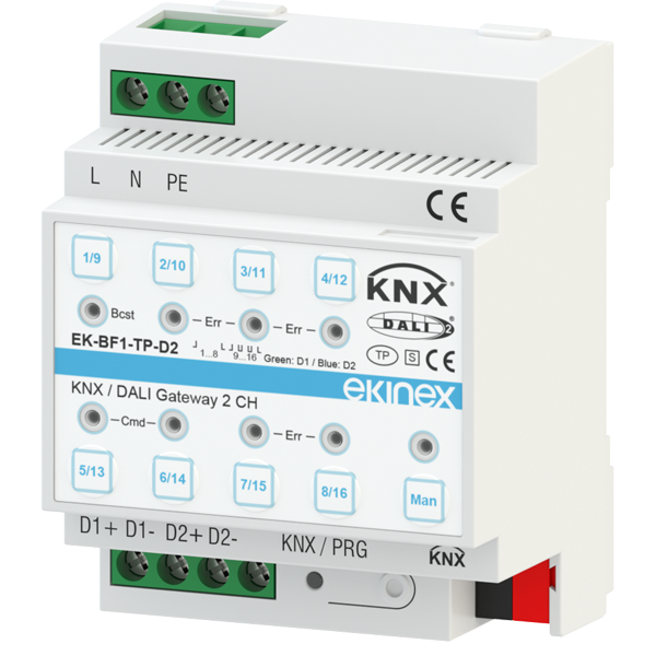 BRAMKA DALI KNX 2-KANAŁOWA 2x64