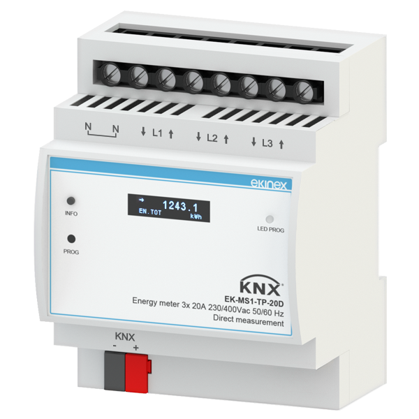 TRÓJFAZOWY PODLICZNIK ENERGII KNX 20A