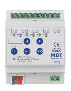 AKTOR UNIWERSALNY 6-KANAŁOWY, 4-MODUŁOWY, 16A, 230VAC, 100μF, 15ECG