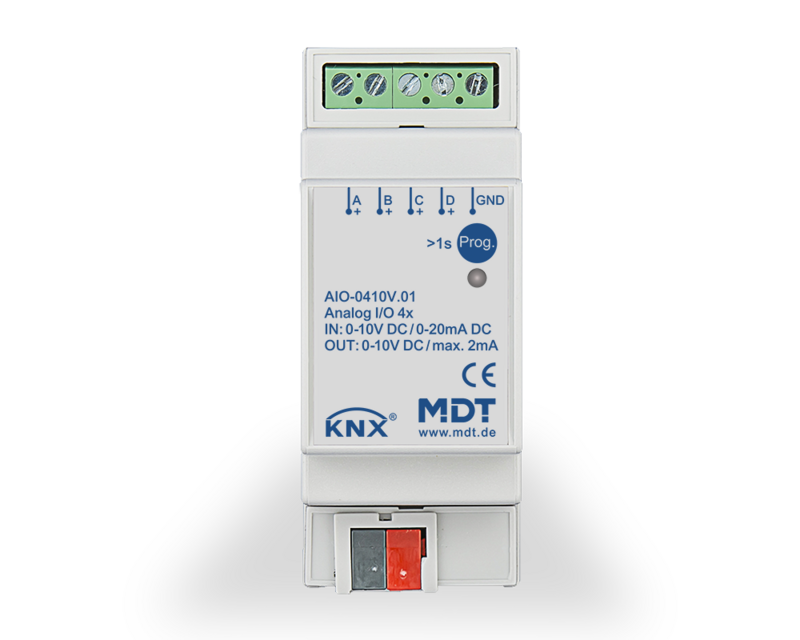 4-KANAŁOWE WEJŚCIE/WYJŚCIE ANALOGOWE, 2-MODUŁOWY, 0-10V