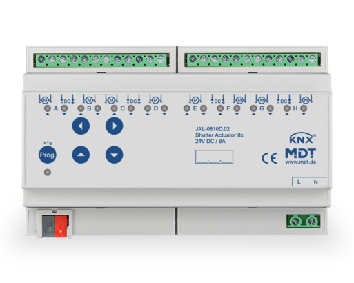 AKTOR ROLETOWY 8-KANAŁOWY, 8-MODUŁOWY, 8A, 230VAC