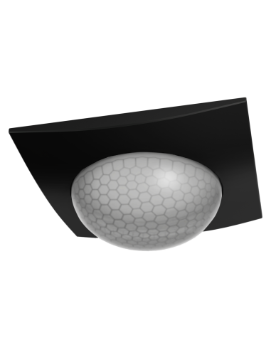 CZUJNIK OBECNOŚCI 360° Z 4 SENSORAMI, REGULATOR NATĘŻENIA OŚWIETLENIA (CZARNY MAT, BIAŁY MAT)