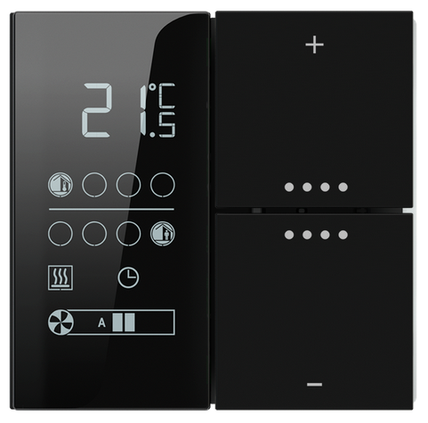 KLAWISZ EP2 KWADR. PLASTIK SER.FF SET UV INTENSE BLACK, ZESTAW 2 SZT. NADRUK UV EP2