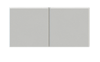 KLAWISZ PODWÓJNY PLASTIK SERIA 20 SET SILVER, 1 SZT.