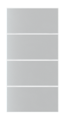 KLAWISZ PROST. METAL SERIA 20 SET ALUMINIUM, ZESTAW 4 SZT.