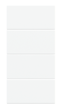 KLAWISZ PROST. PLASTIK SERIA 20 SET WHITE, ZESTAW 4 SZT.