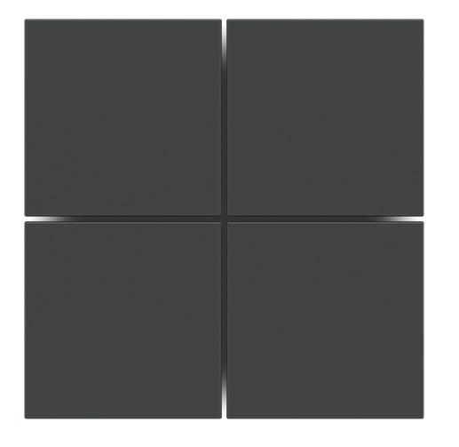 KLAWISZ x4 KWADR. FENIX SERIA FF SET GREY BROMINE, ZESTAW 4 SZT.