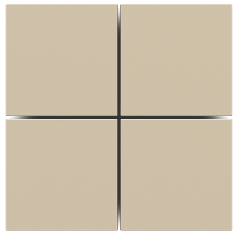 KLAWISZ X4 KWADR. FENIX SERIA FF SET BEIGE LUXOR, ZESTAW 4 SZT.