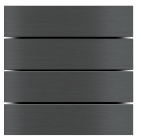 KLAWISZ X4 PROST. METAL SERIA FF SET CARBON, ZESTAW 4 SZT.