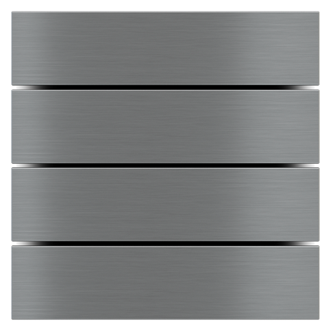 KLAWISZ X4 PROST. METAL SERIA FF SET TITANIUM, ZESTAW 4 SZT.