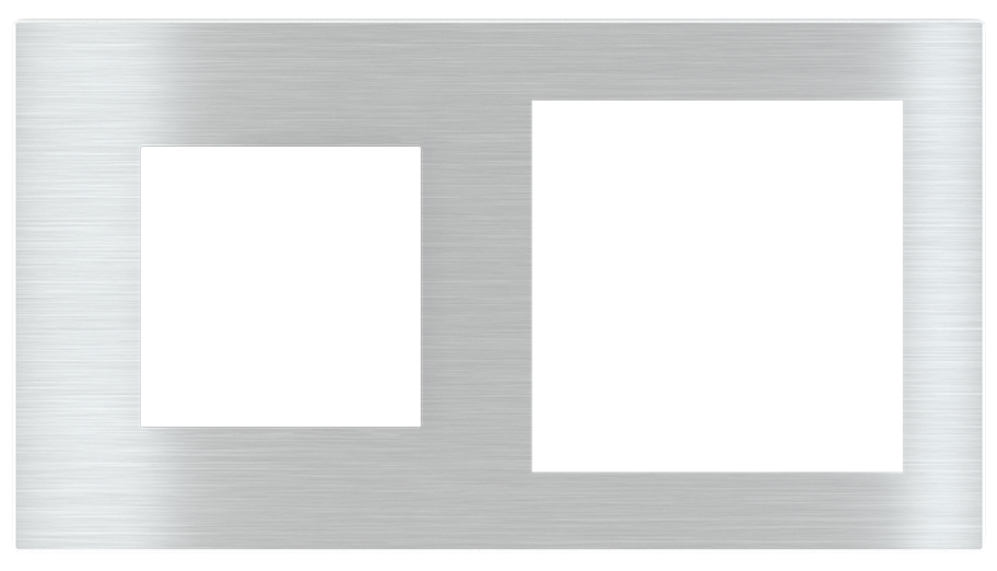 PŁYTKA X2 METAL 45X45+60X60 DEEP ALUMINIUM