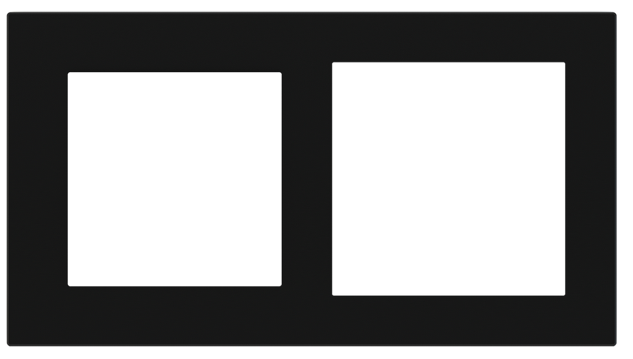 PŁYTKA X2 PLASTIK 55X55+60X60 DEEP INTENSE BLACK