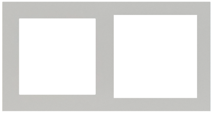 PŁYTKA X2 PLASTIK 55X55+60X60 SILVER