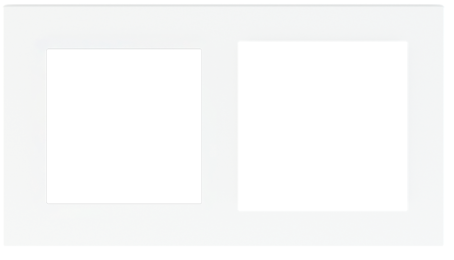 PŁYTKA X2 PLASTIK 55X55+60X60 DEEP ICE WHITE