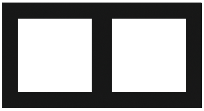 PŁYTKA X2 PLASTIK 55X55 INTENSE BLACK