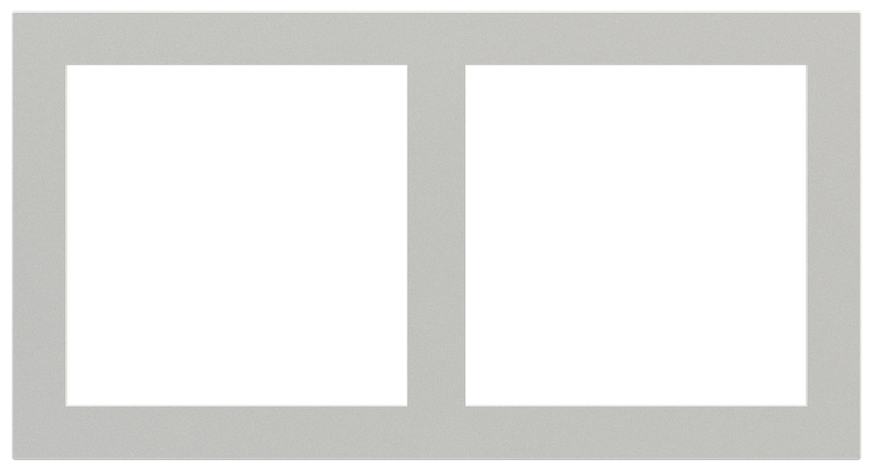 PŁYTKA X2 PLASTIK 60X60 SILVER