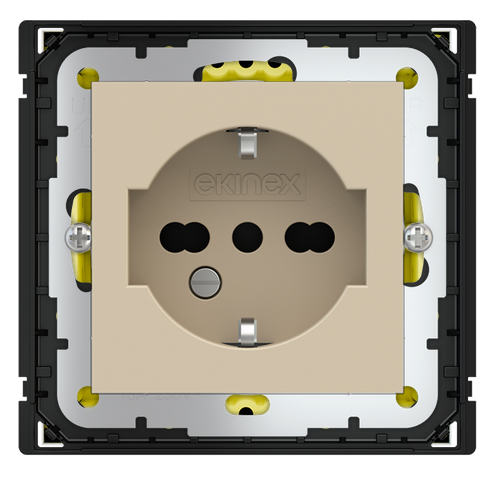 POKRYWA GNIAZDA IT, 55X55 FENIX BEIGE LUXOR