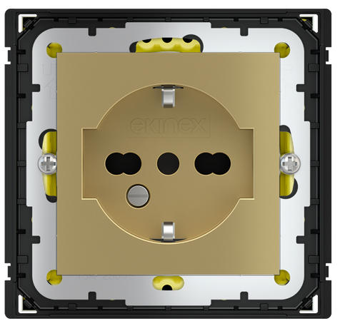 POKRYWA GNIAZDA IT, 55X55 METAL BRASS