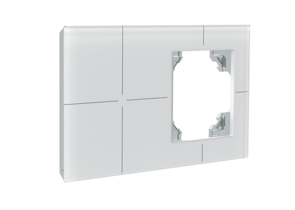 PRZYCISK MULTITOUCH SZKLANY KNX-K4-F CZUJNIK TEMPERATURY + RAMKA GNIAZDA 57X57 MM