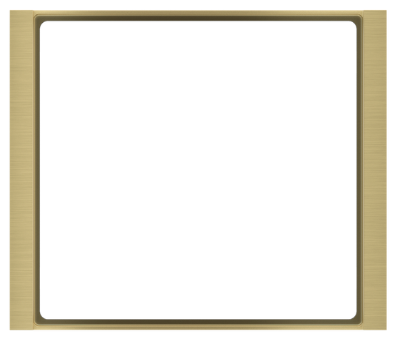 RAMKA x1 KWADR. METAL FLANK BRASS