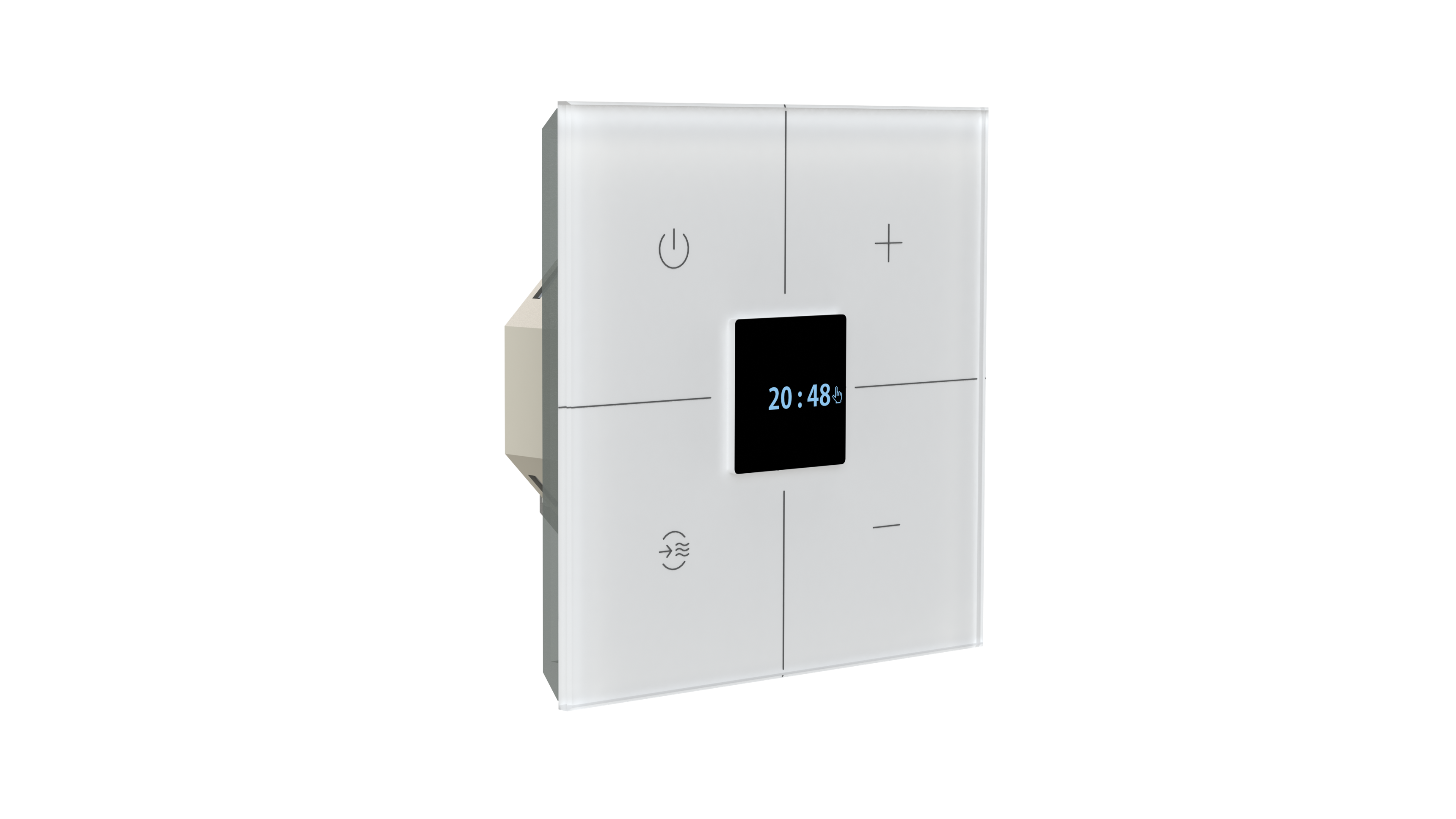 TERMOSTAT MULTITOUCH SZKLANY KNX-K4-TH