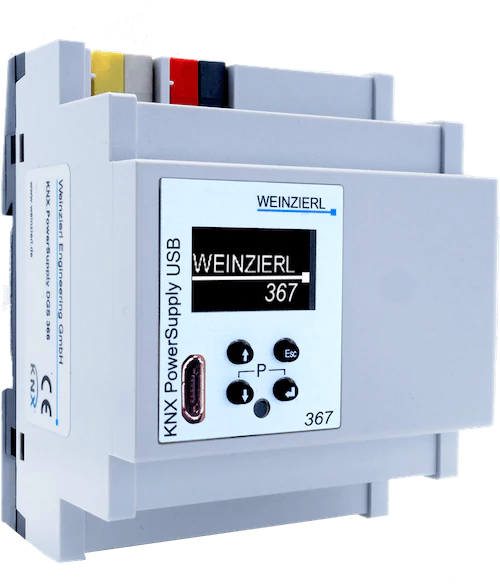 ZASILACZ KNX USB 367 640 MA Z DIAGNOSTYKĄ I INTERFEJSEM USB