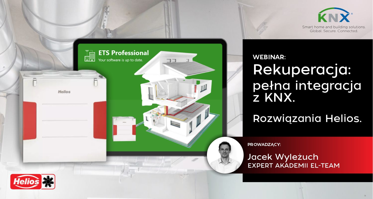 Pełna integracja rekuperatora Helios ze standardem KNX.