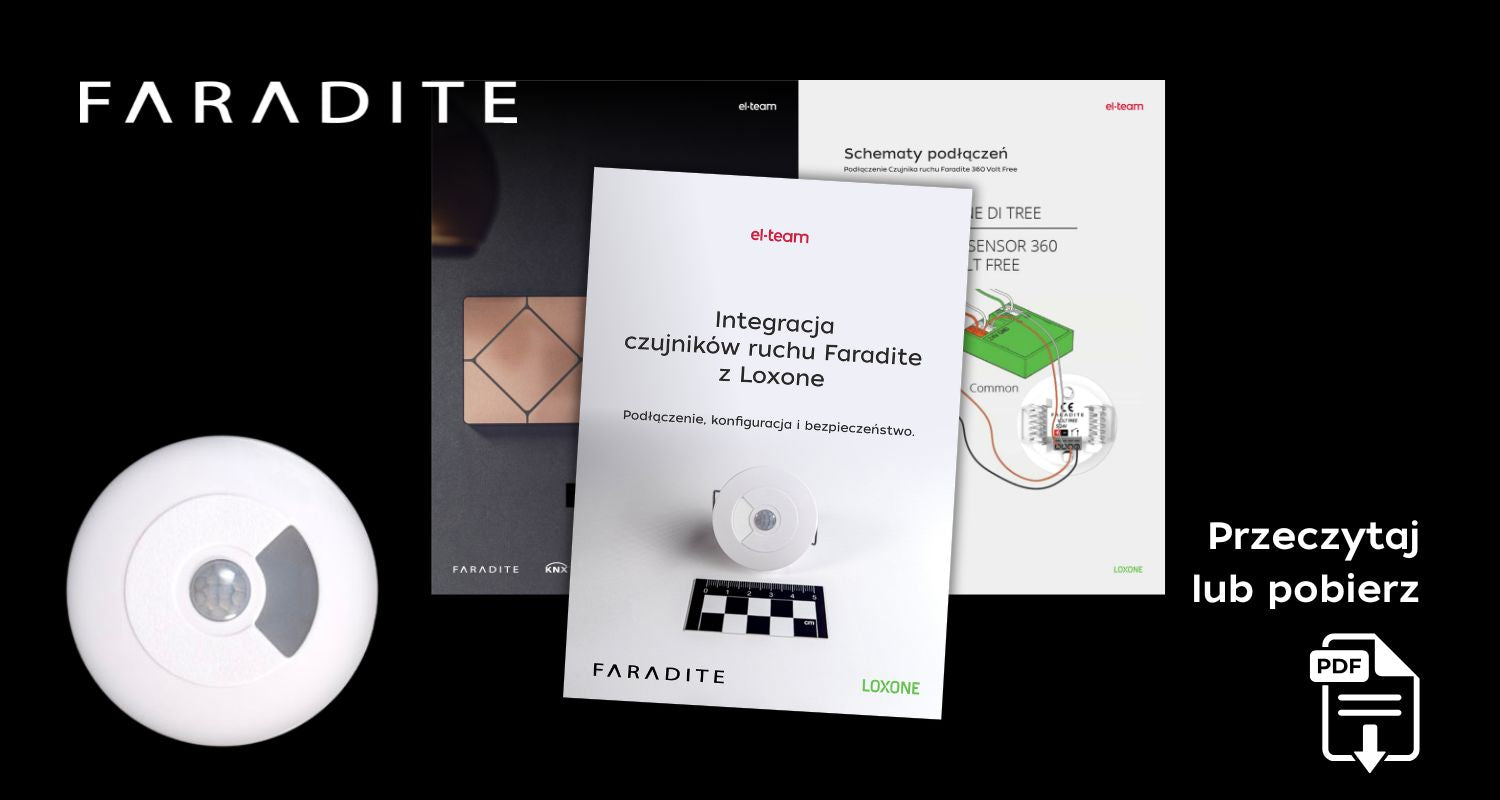 Integracja czujników ruchu Faradite z Loxone.