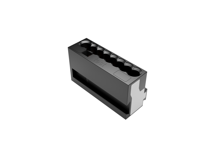 8-conductor micro connector for junction boxes. Grey