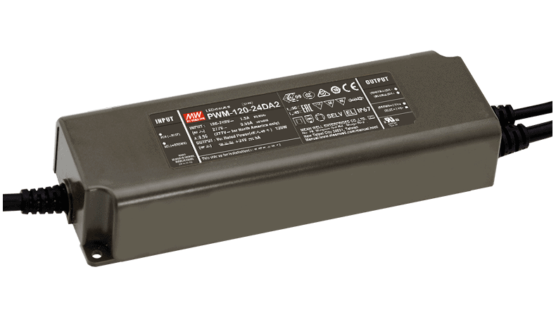 PWM-120-12DA2 / 24DA2 ZASILACZE DO SYSTEMÓW OŚWIETLENIOWYCH LED Z FUNKCJĄ ŚCIEMNIANIA