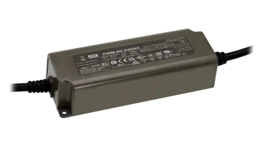 PWM-60-12DA2 / 24DA2 ZASILACZE DO SYSTEMÓW OŚWIETLENIOWYCH LED Z FUNKCJĄ ŚCIEMNIANIA