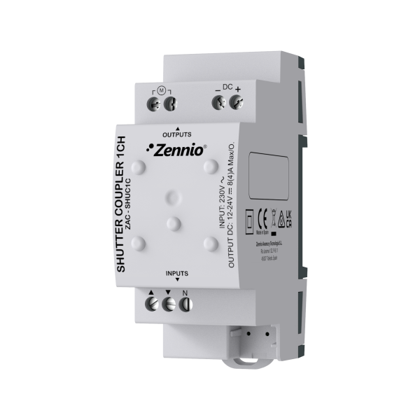 AC/DC Shutter coupler for one channel