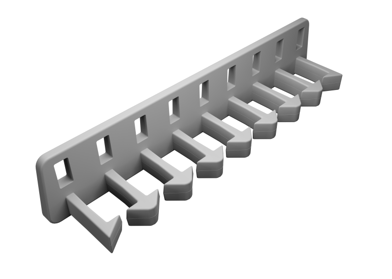 Cable comb for up to 8 cables.