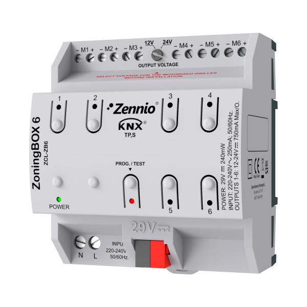 ZONINGBOX 4/6 - SIŁOWNIK KLIMATYZACJI KANAŁOWEJ DO 4/6 STREF