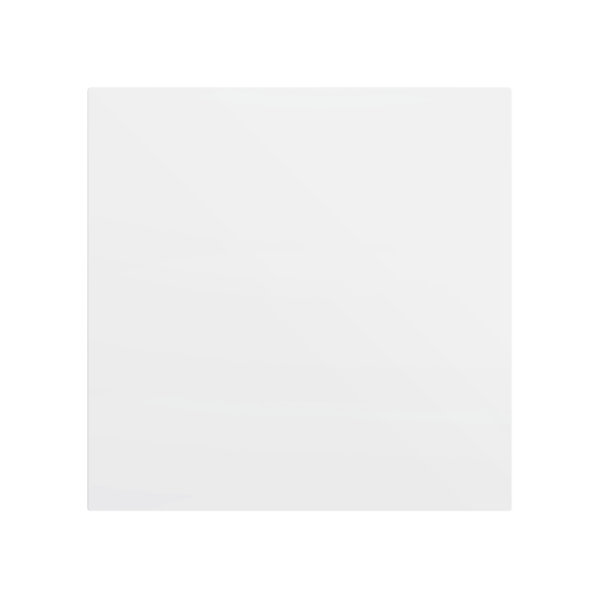ZS70. Blind cover 70x70 mm - Matt white. Metallic plate (8300035) is needed but not included