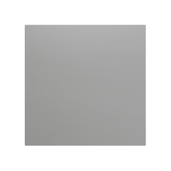 ZS70. Blind cover 70x70 mm - Silver. Metallic plate (8300035) is needed but not included