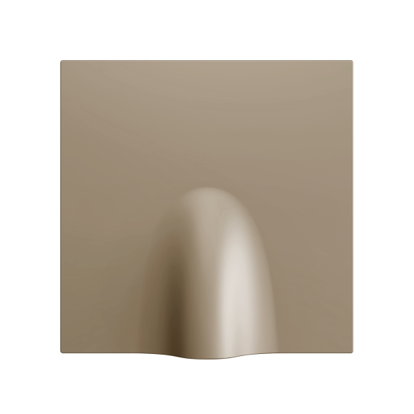 ZS70. Cable outlet cover 70x70 mm - Champagne