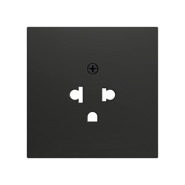 ZS70. Euro-American socket cover 70X70 mm - Anthracite