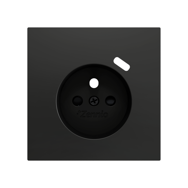 ZS70. French socket cover with USB C 70x70 mm - Anthracite