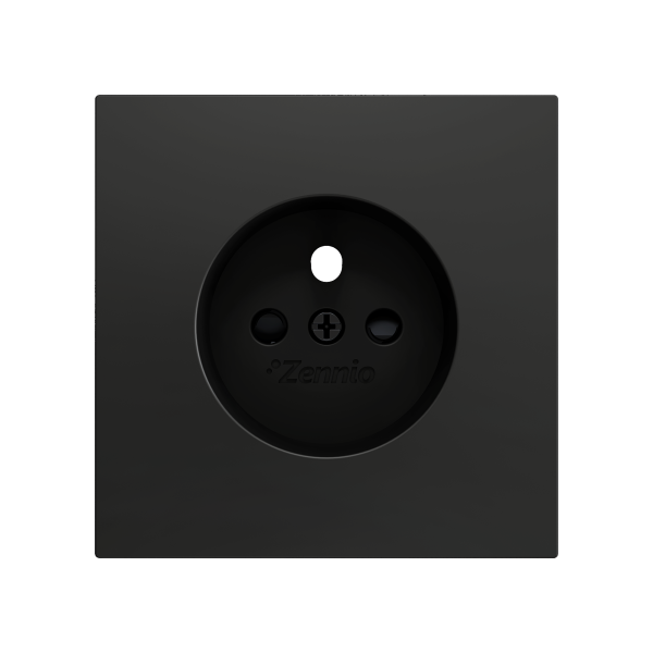 ZS70. French screwless socket cover 70x70 mm - Anthracite