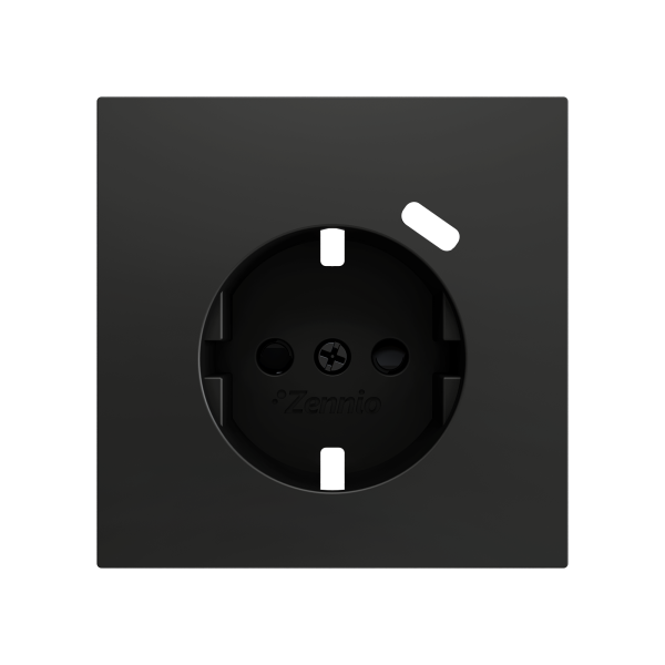 ZS70. Schuko socket cover with USB C 70x70 mm - Anthracite