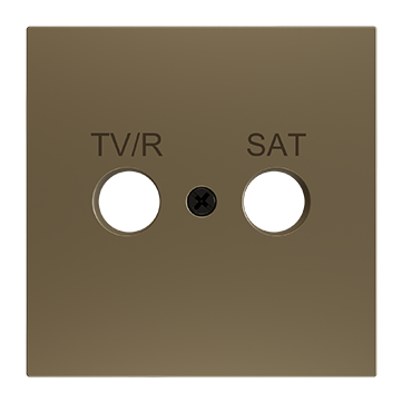ZS70. PŁYTKA MASKUJĄCA DO WKŁADKI TV-R/SAT 70 X 70 MM