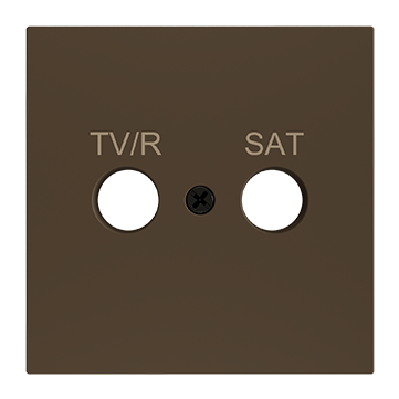 ZS70. PŁYTKA MASKUJĄCA DO WKŁADKI TV-R/SAT 70 X 70 MM