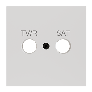 ZS70. PŁYTKA MASKUJĄCA DO WKŁADKI TV-R/SAT 70 X 70 MM
