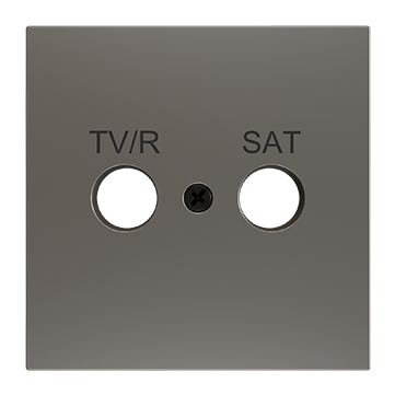 ZS70. PŁYTKA MASKUJĄCA DO WKŁADKI TV-R/SAT 70 X 70 MM