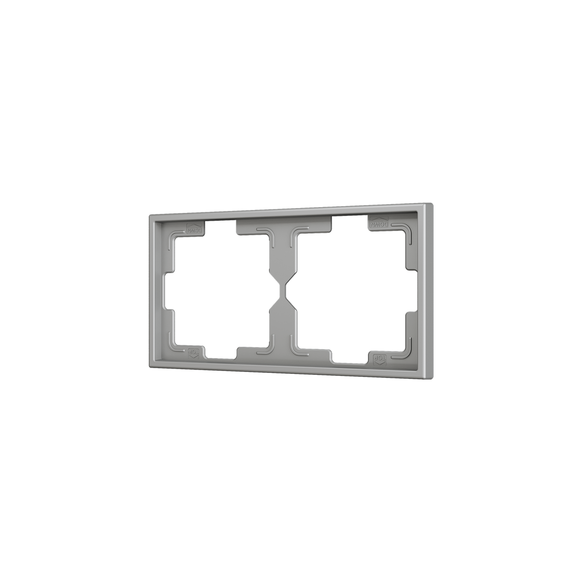 ZS70. 2-gang Frame - Silver