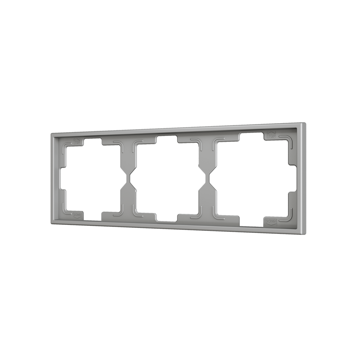 ZS70. 3-gang Frame - Silver