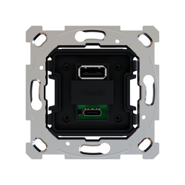 ZS55/ZS70. Double USB charger insert (C+A) - 5 V / 3,5 A  (without cover)