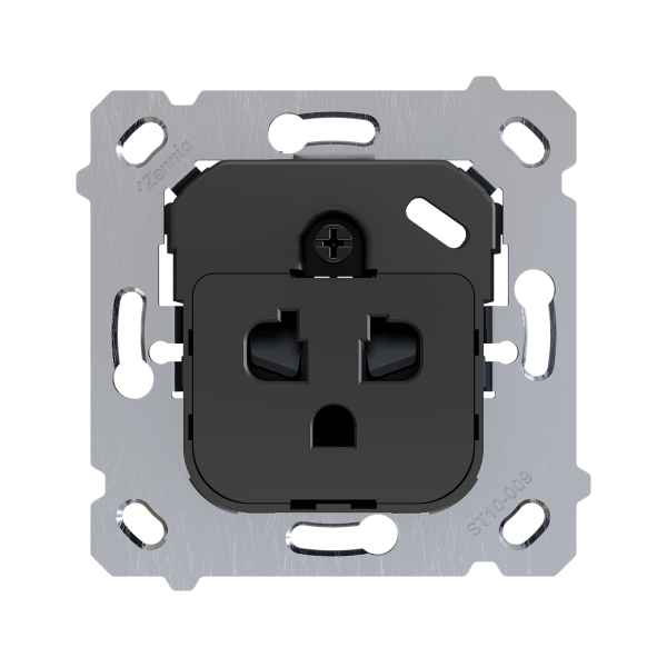 ZS55/ZS70. Euro-American socket insert - without safety shutter - (without cover)